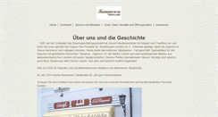 Desktop Screenshot of kammerers-tabakstube.de